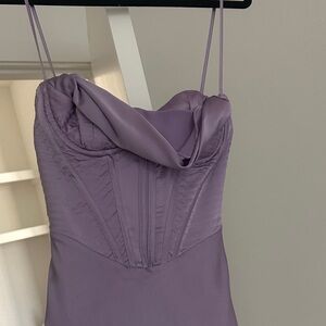 House of CB ‘Charmaine’ Lavender Corset Maxi Dress